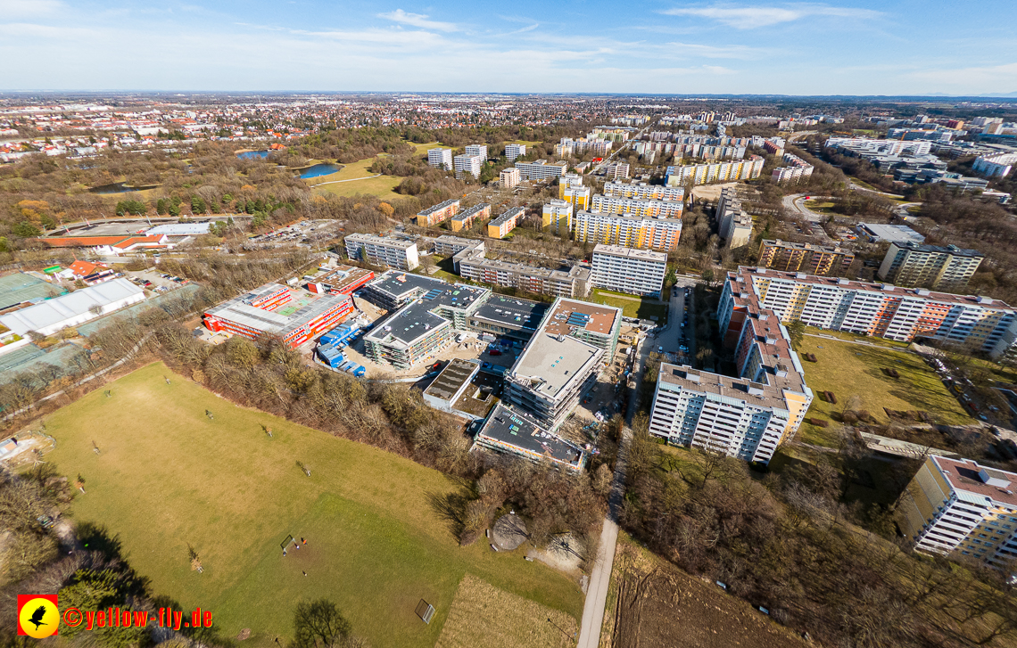 20.02.2023 - Baustelle zur Grundschule am Strehleranger in Neuperlach
